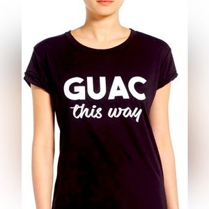 🥑 Guac this way black tshirt
